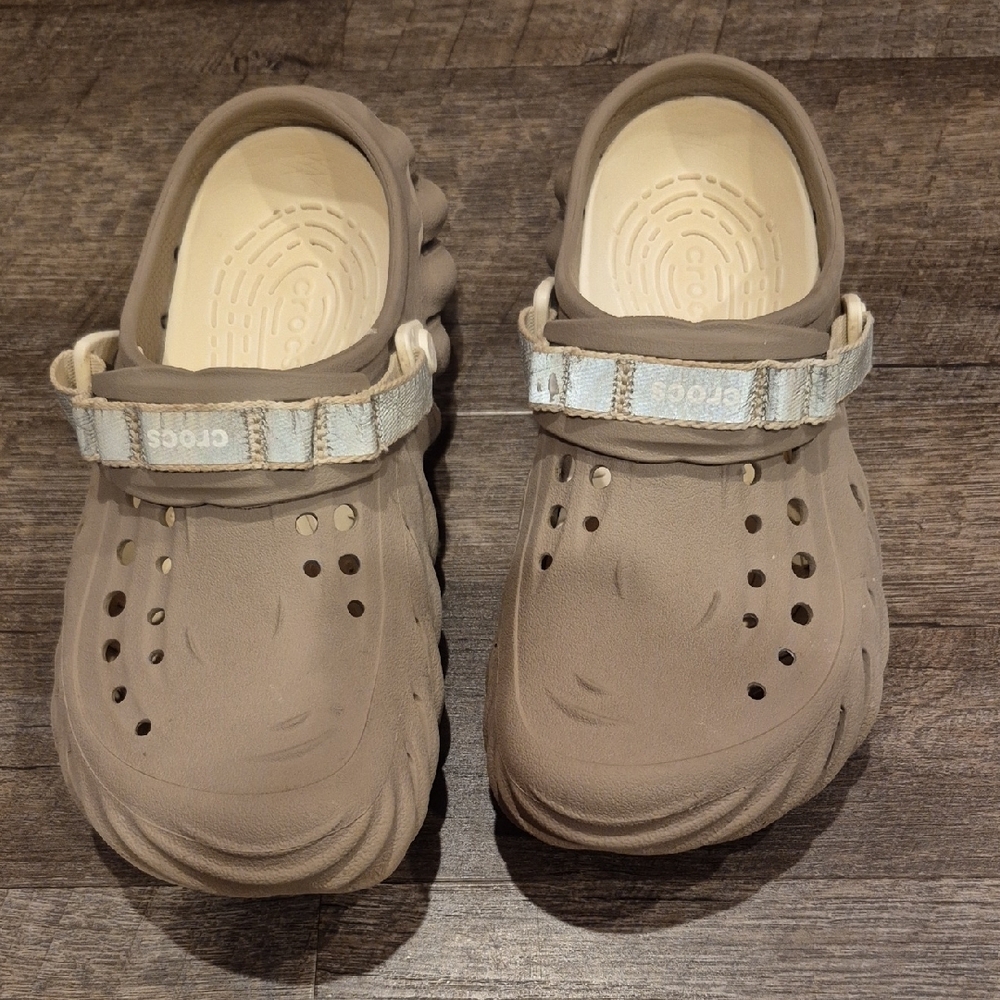 Crocs Kids' Tan Clogs
